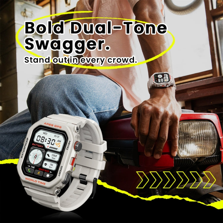 Zeblaze Ares GPS Rugged GPS Smart Watch, Support Heart Rate / Pulse Ox Blood Oxygen(Lava Black)