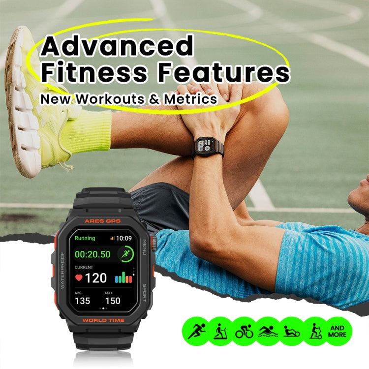 Zeblaze Ares GPS Rugged GPS Smart Watch, Support Heart Rate / Pulse Ox Blood Oxygen(Moon White)