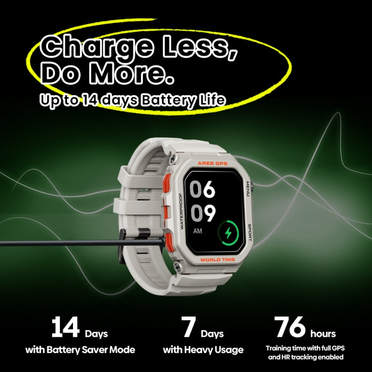 Zeblaze Ares GPS Rugged GPS Smart Watch, Support Heart Rate / Pulse Ox Blood Oxygen(Lava Black)