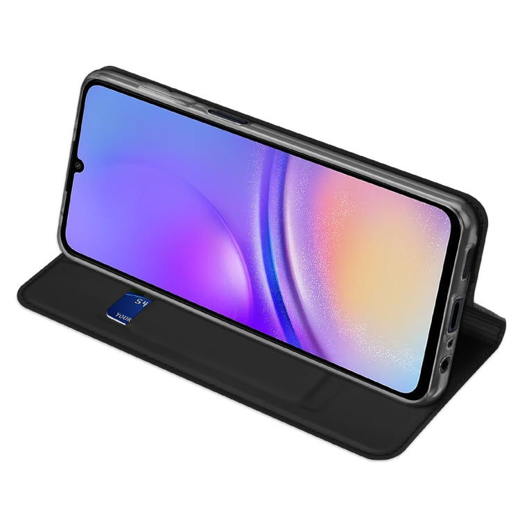 For Samsung Galaxy A06 4G DUX DUCIS Skin Pro Series Flip Leather Phone Case(Black)