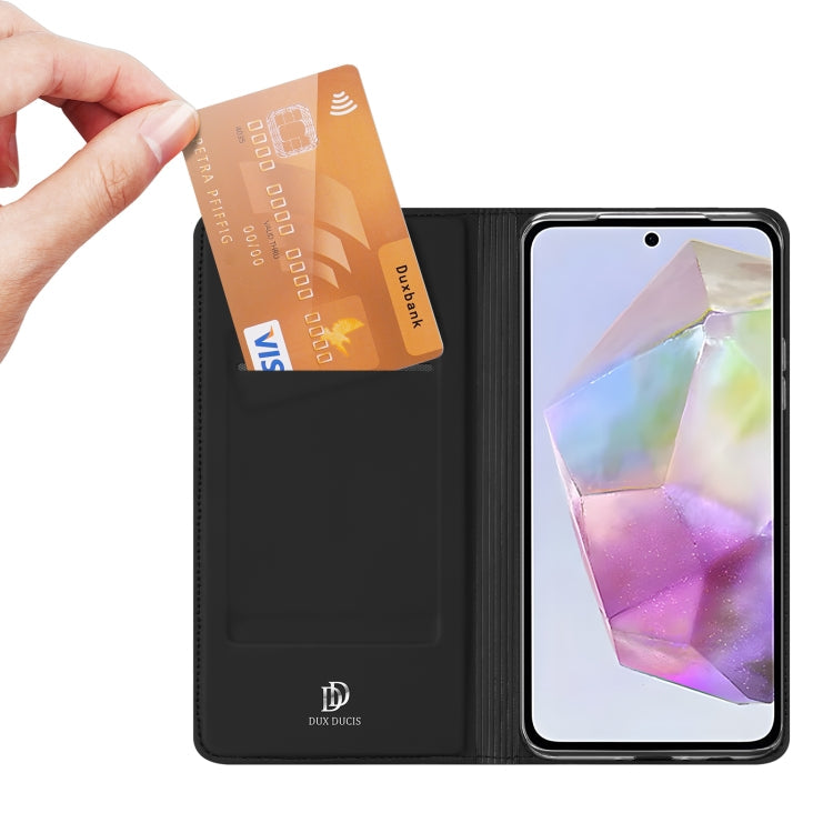 For Samsung Galaxy A36 5G / A56 5G DUX DUCIS Skin Pro Series Flip Leather Phone Case(Black)