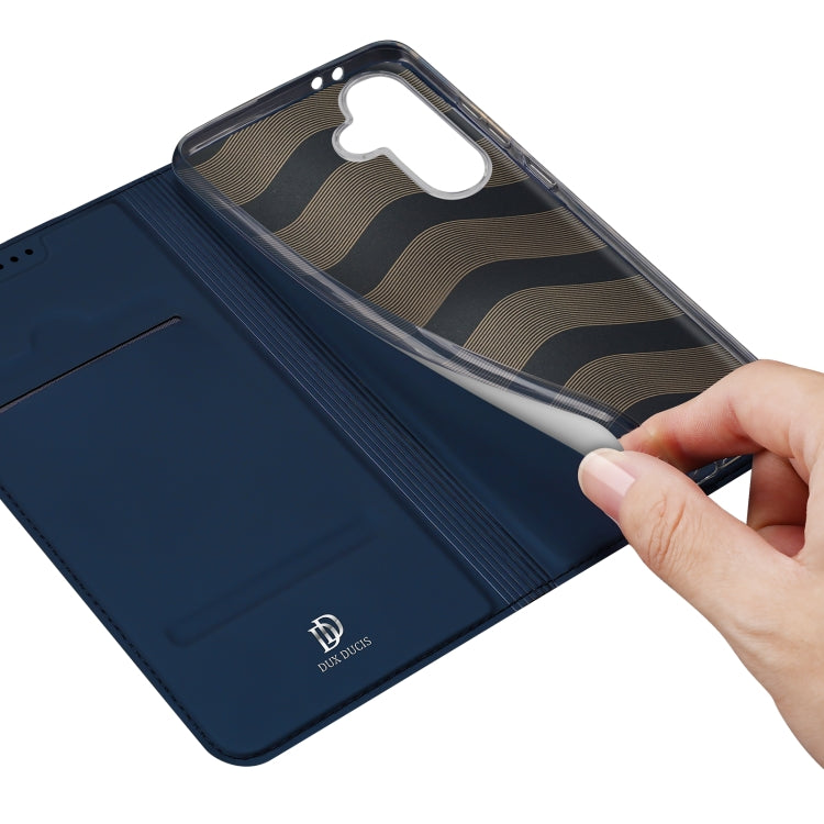 For Samsung Galaxy A36 5G / A56 5G DUX DUCIS Skin Pro Series Flip Leather Phone Case(Blue)