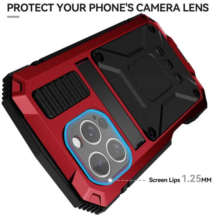 For iPhone 16 Pro R-JUST Life Waterproof Dustproof Shockproof Phone Case(Red)