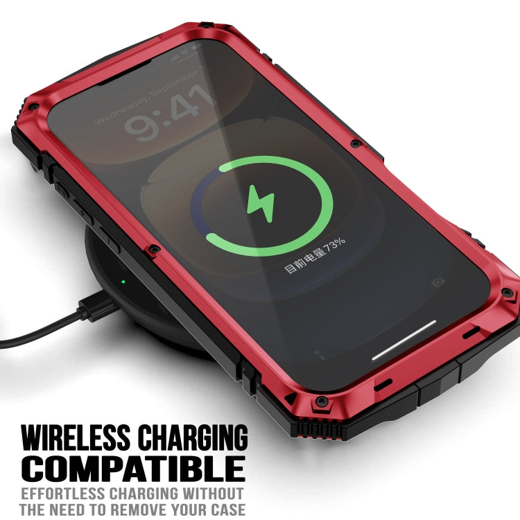 For iPhone 16 Pro R-JUST Life Waterproof Dustproof Shockproof Phone Case(Red)