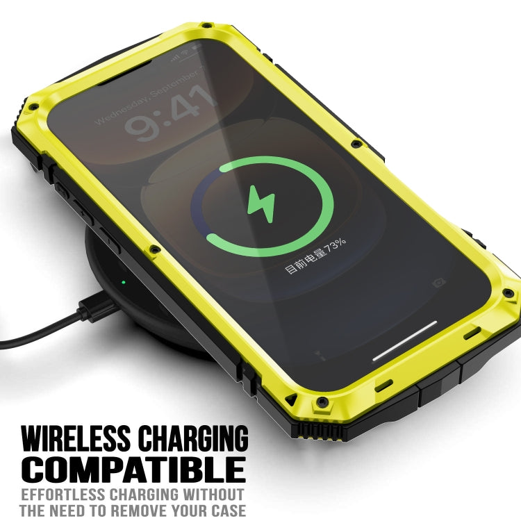 For iPhone 16 Pro R-JUST Life Waterproof Dustproof Shockproof Phone Case(Yellow)