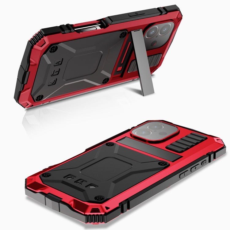 For iPhone 16 Plus R-JUST Life Waterproof Dustproof Shockproof Phone Case(Red)