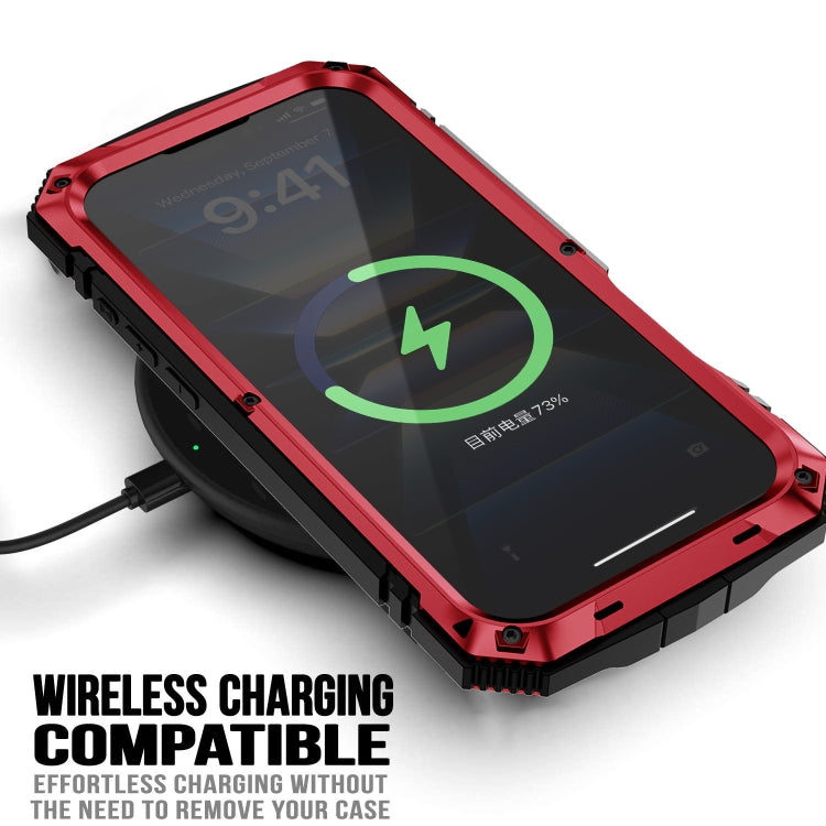 For iPhone 16 R-JUST Life Waterproof Dustproof Shockproof Phone Case(Red)