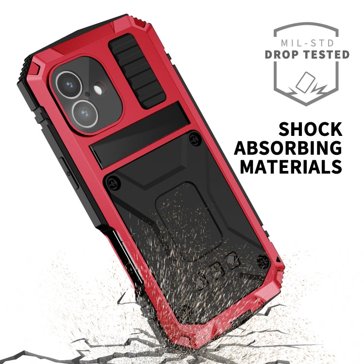 For iPhone 16 R-JUST Life Waterproof Dustproof Shockproof Phone Case(Red)