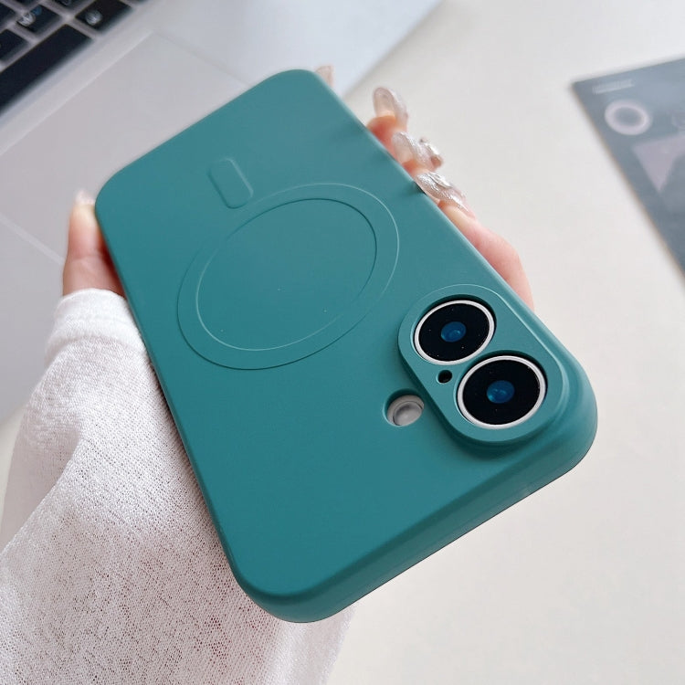 Solid Color Liquid Silicone MagSafe Magnetic Phone Case, For iPhone 16