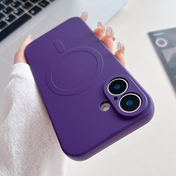 Solid Color Liquid Silicone MagSafe Magnetic Phone Case, For iPhone 16