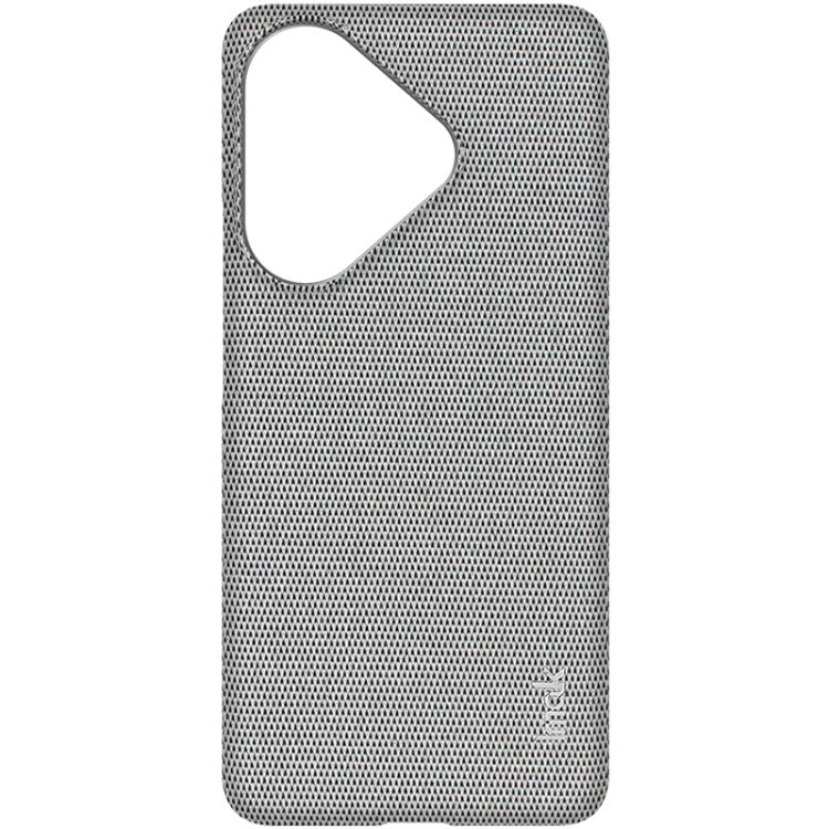 For Xiaomi Poco F6 5G imak Ruiyi Series Cloth Texture PU + PC Phone Case(Light Grey)