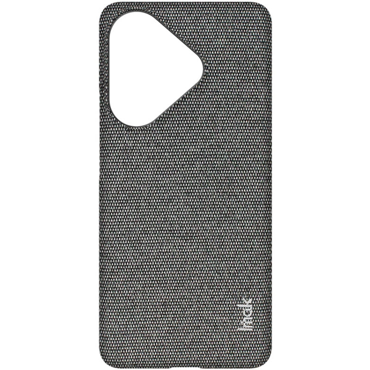 For Xiaomi Poco F6 5G imak Ruiyi Series Cloth Texture PU + PC Phone Case(Dark Grey)