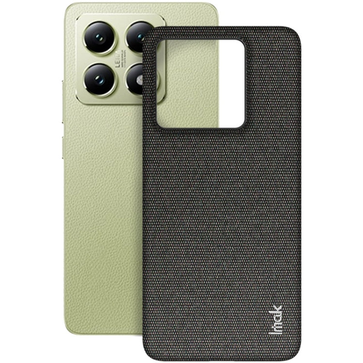 For Xiaomi 14T imak Ruiyi Series Cloth Texture PU + PC Phone Case(Black)