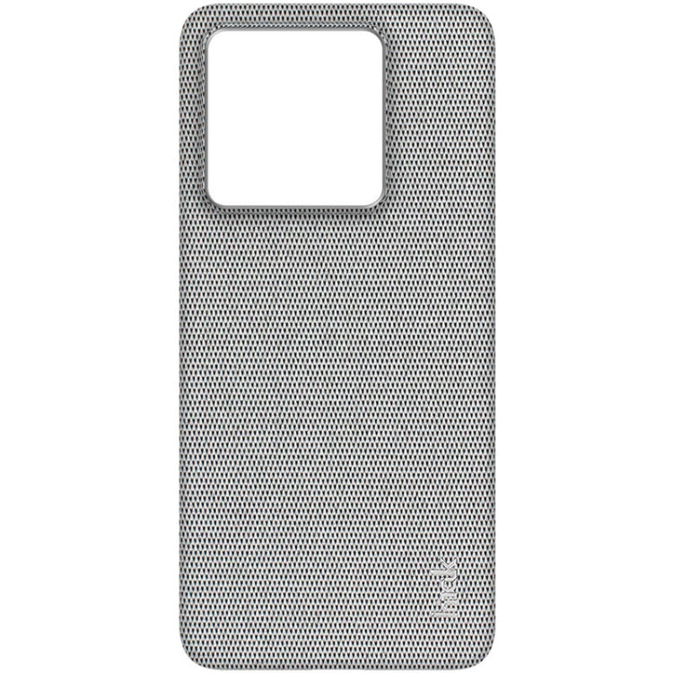 For Xiaomi 14T imak Ruiyi Series Cloth Texture PU + PC Phone Case(Light Grey)