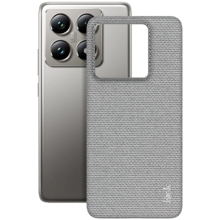 For Xiaomi 14T Pro imak Ruiyi Series Cloth Texture PU + PC Phone Case(Light Grey)