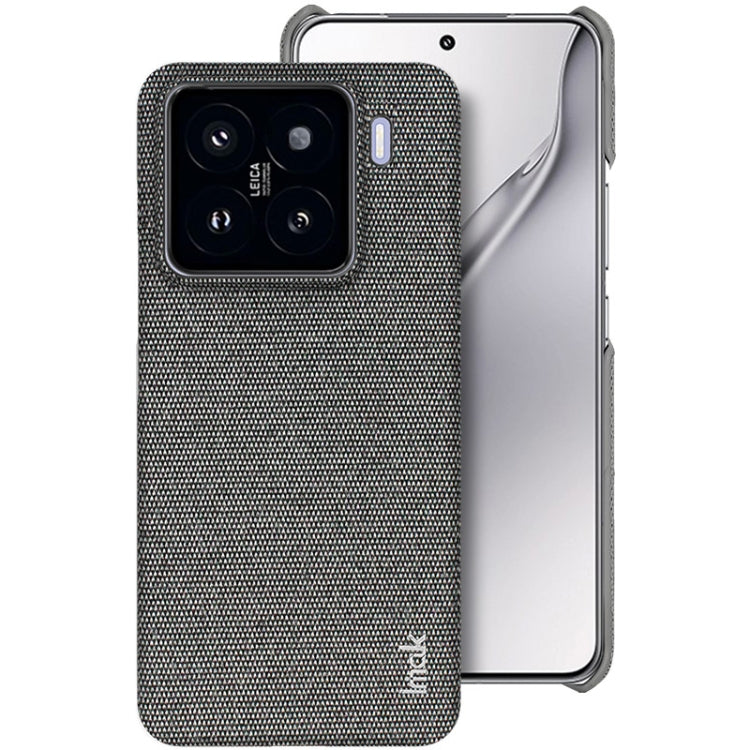 For Xiaomi 15 imak Ruiyi Series Cloth Texture PU + PC Phone Case(Dark Grey)