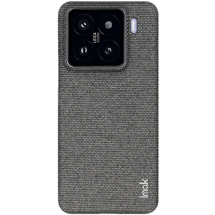 For Xiaomi 15 imak Ruiyi Series Cloth Texture PU + PC Phone Case(Dark Grey)