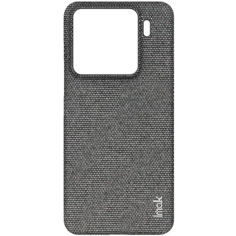For Xiaomi 15 imak Ruiyi Series Cloth Texture PU + PC Phone Case(Dark Grey)