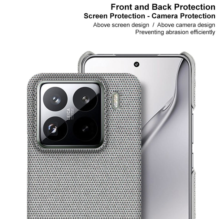 For Xiaomi 15 Pro imak Ruiyi Series Cloth Texture PU + PC Phone Case(Black)