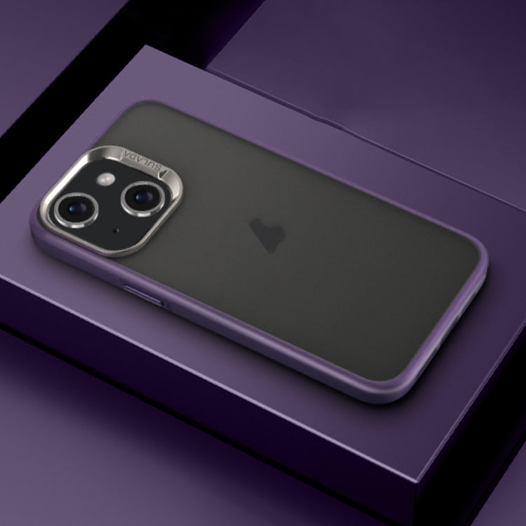 For iPhone 14 Plus SULADA Skin Feel Matte Shockproof Phone Case(Purple)
