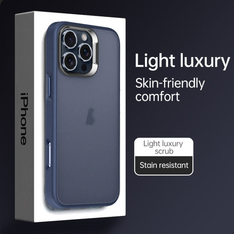 For iPhone 15 Pro Max SULADA Skin Feel Matte Shockproof Phone Case(Purple)