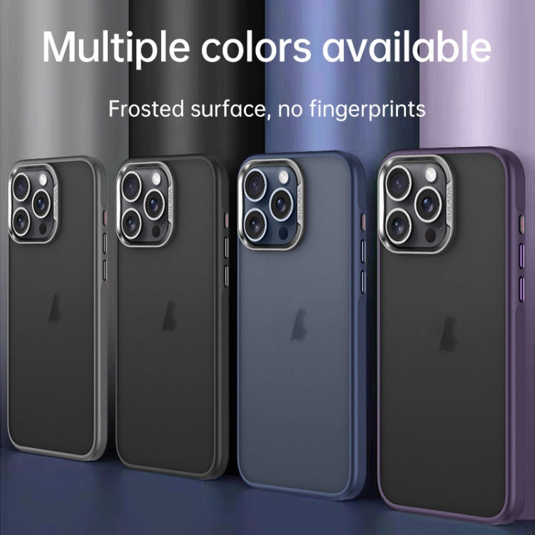For iPhone 15 Pro SULADA Skin Feel Matte Shockproof Phone Case(Blue)