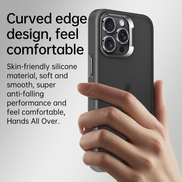 For iPhone 16 Pro SULADA Skin Feel Matte Shockproof Phone Case(Grey)