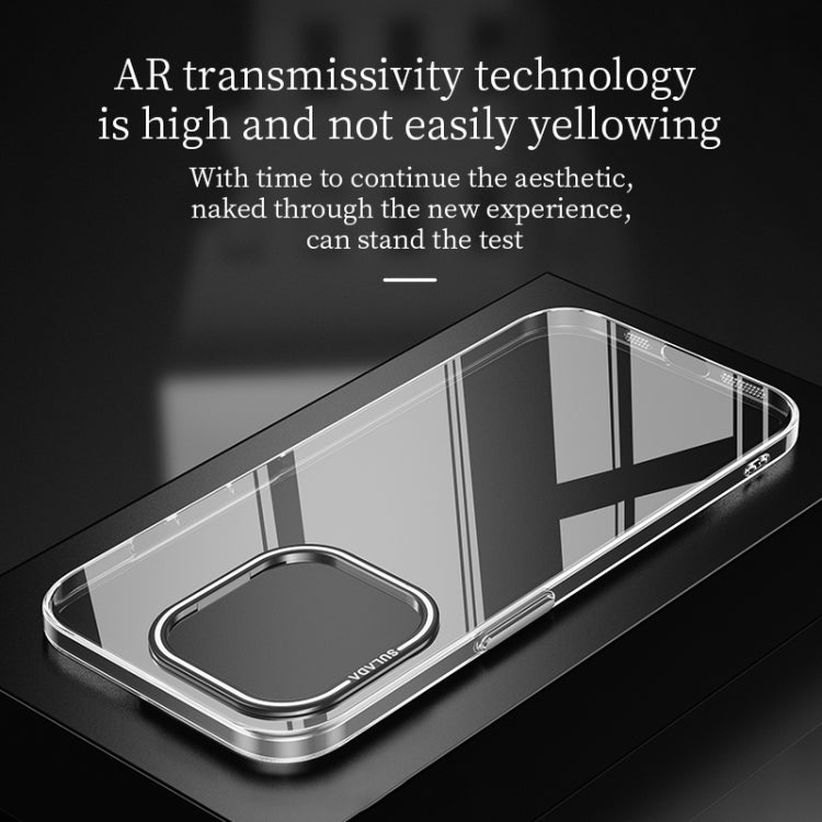 For iPhone 16 Pro SULADA PC + Aluminum Alloy Lens Holder Phone Case(Silver)