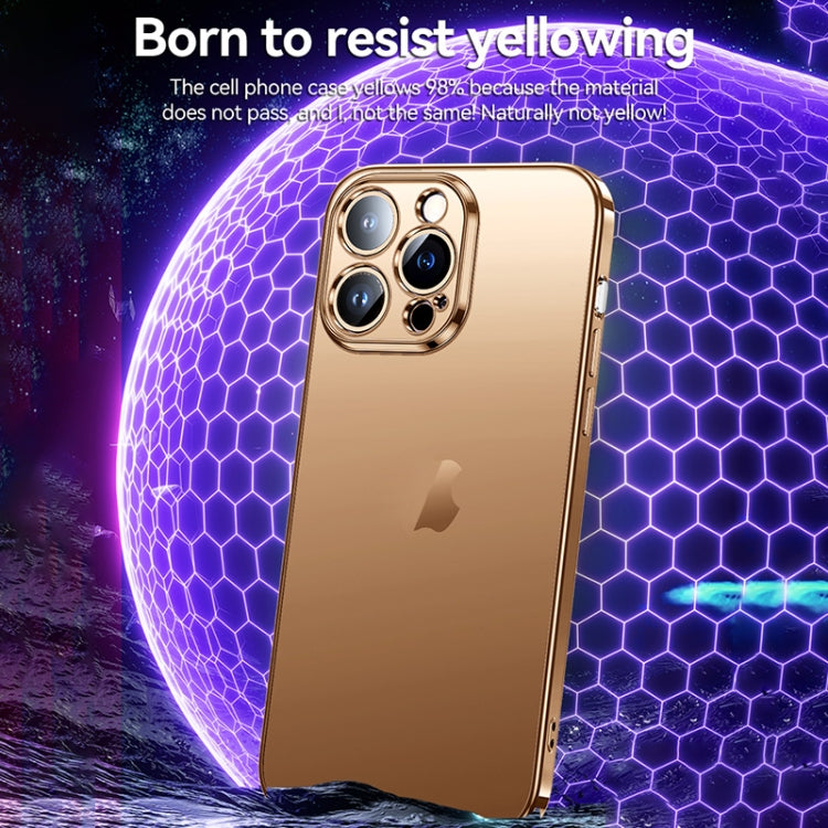 For iPhone 16 SULADA Natural Color Series Electroplating Frosted TPU Phone Case(Titanium Blue)