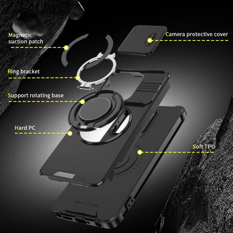 Motorola Moto G Stylus 5G 2025 / Moto G 5G 2024 Sliding Camshield Ring Holder Case