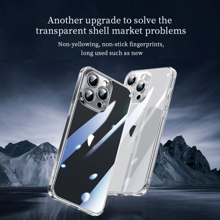 For iPhone 16 Plus SULADA TPU Frame Tempered Glass Transparent Phone Case(Black)