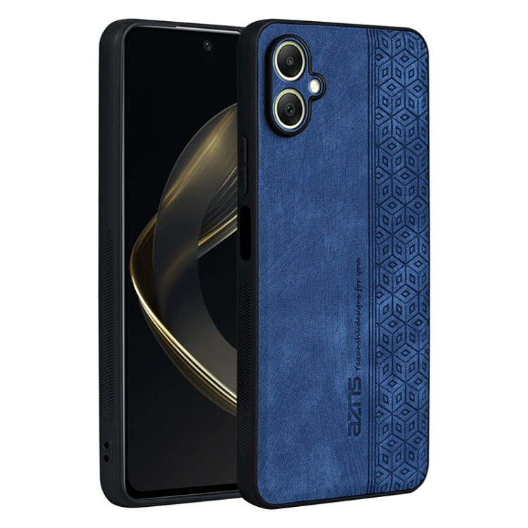 For Samsung Galaxy A06 4G AZNS 3D Embossed Skin Feel Phone Case(Sapphire Blue)