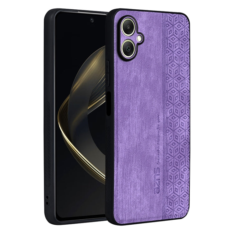 For Samsung Galaxy A06 4G AZNS 3D Embossed Skin Feel Phone Case(Purple)