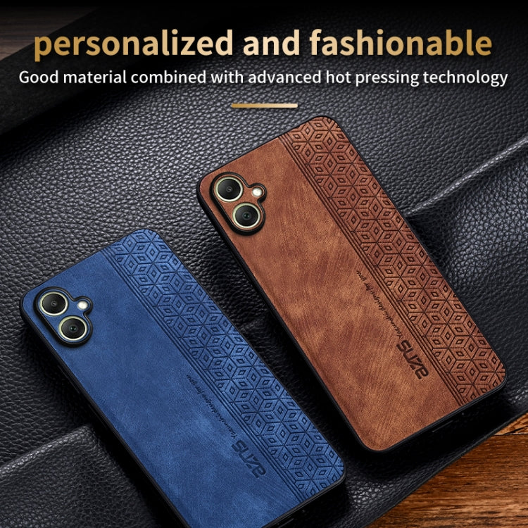 For Samsung Galaxy A06 4G AZNS 3D Embossed Skin Feel Phone Case(Purple)