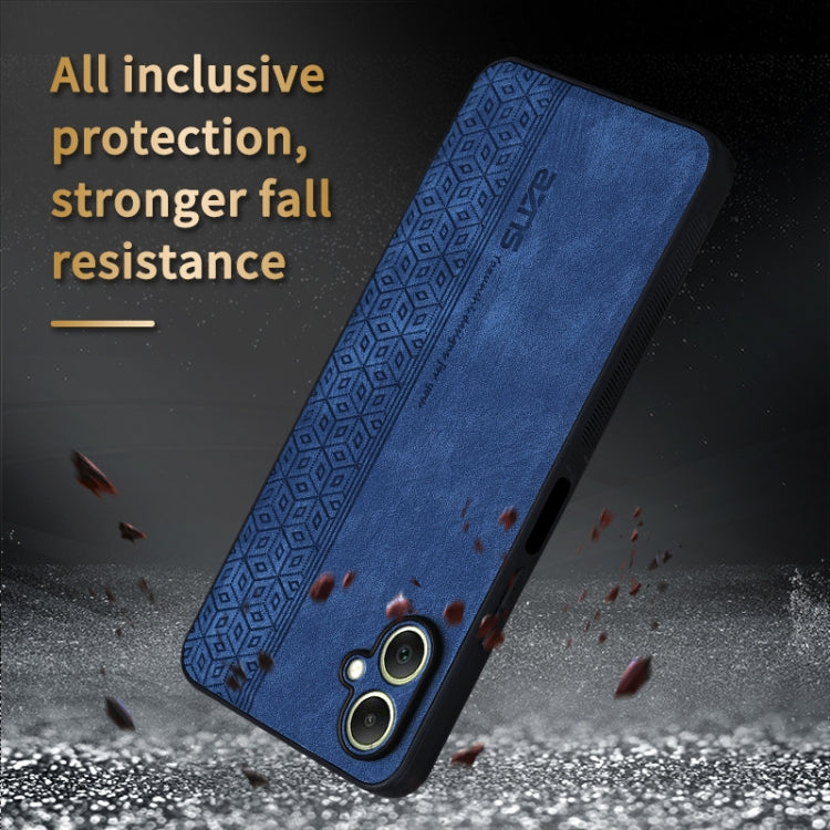 For Samsung Galaxy A06 4G AZNS 3D Embossed Skin Feel Phone Case(Brown)
