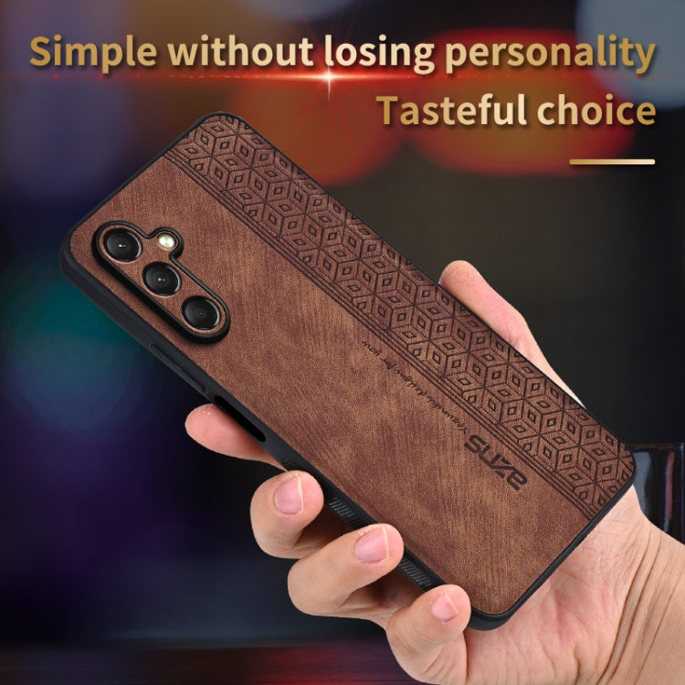 For Samsung Galaxy A16 5G AZNS 3D Embossed Skin Feel Phone Case(Black)