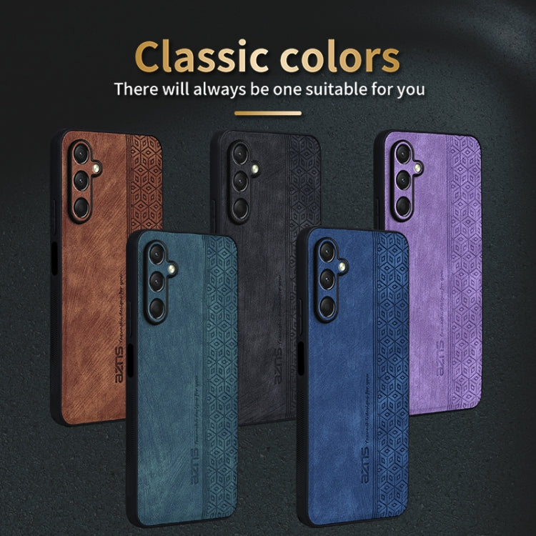 For Samsung Galaxy A16 5G AZNS 3D Embossed Skin Feel Phone Case(Purple)