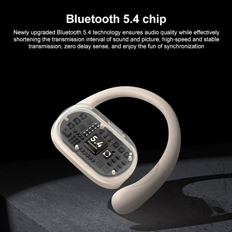 Langsdom TS19 Ear-mounted ENC Noise Reduction Wireless Bluetooth Earphone(White)