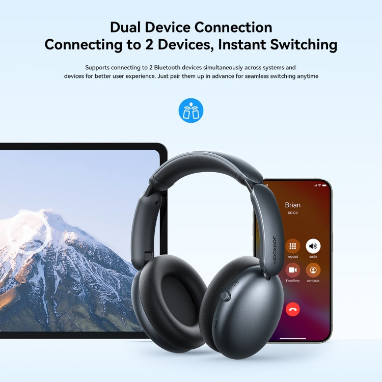 JOYROOM JR-JH1 Hybrid ANC Bluetooth Wireless Headphones Headset(Black)