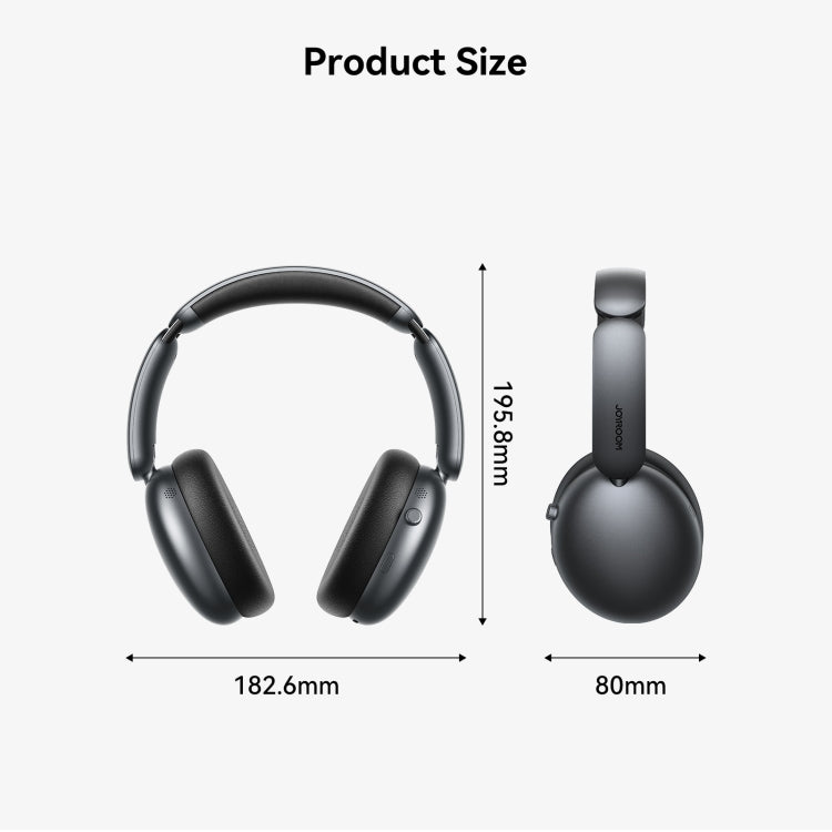 JOYROOM JR-JH1 Hybrid ANC Bluetooth Wireless Headphones Headset(Black)