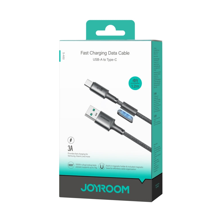 JOYROOM S-A50 3A 480Mbps Fast Charging Data Cable, USB-A to Type-C Cable, Length: 1.2m(Dark Gray)