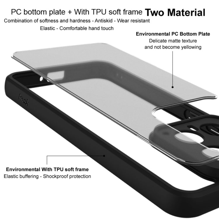 For Asus ROG Phone 9 / 9 Pro imak UX-9B Series Four Corners Tiny Airbag Shockproof Phone Case(Black)