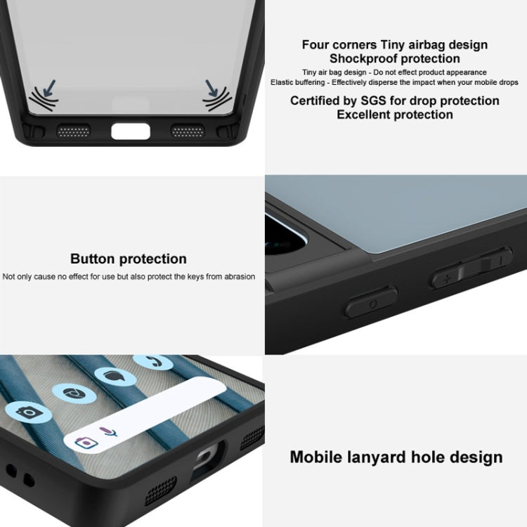 For ZTE nubia Red Magic 10 Pro imak UX-9B Series Four Corners Tiny Airbag Shockproof Phone Case(Black)