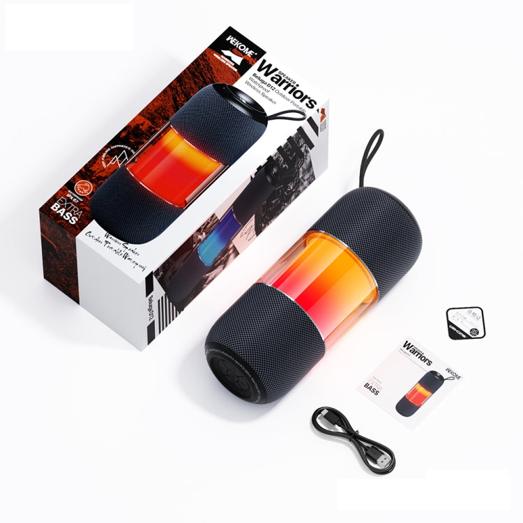 WK Beluga D12 Warrior Outdoor Waterproof Portable Bluetooth Speaker(Black)