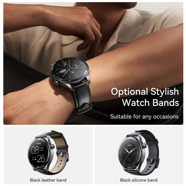 JOYROOM JR-FC2 Pro Classic Series Smart Watch, 1.46 inch Screen, Support BT Call / Heart Rate / Blood Oxygen(Space Grey)