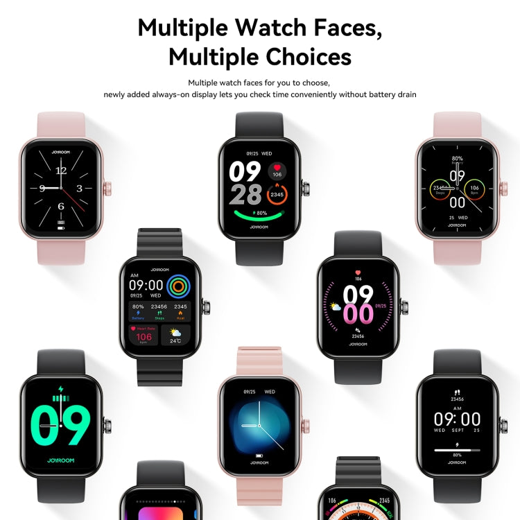 JOYROOM JR-FT5 Plus Fit-life Series Smart Watch, 1.96 inch Screen, Support BT Call / Heart Rate(Rose Gold)