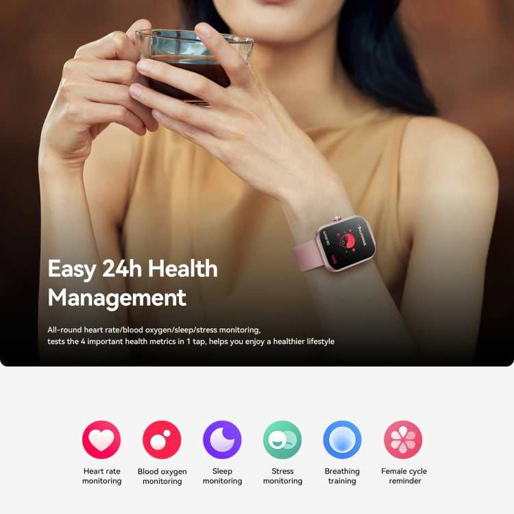 JOYROOM JR-FT5 Plus Fit-life Series Smart Watch, 1.96 inch Screen, Support BT Call / Heart Rate(Rose Gold)