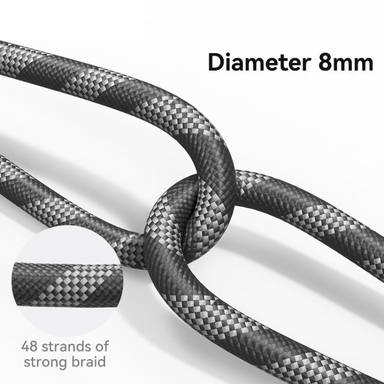 USAMS ZB317 Anti-lost Adjustable Phone Wrist Rope(Pink+Dark Purple)