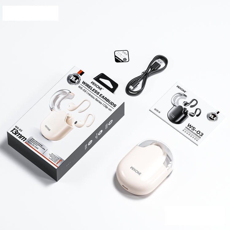 WK WS-03 Yindou Ear-mounted Air Conduction Bluetooth Earphone(Black)