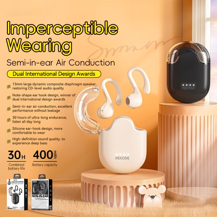 WK WS-03 Yindou Ear-mounted Air Conduction Bluetooth Earphone(White)